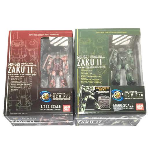 バンダイ 1:144 SUPER HCM Pro ZAKU Ⅱ MS06S : MS-06J フィギュア